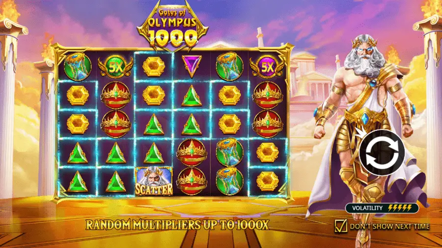 Tore von Olympus 1000 Slots